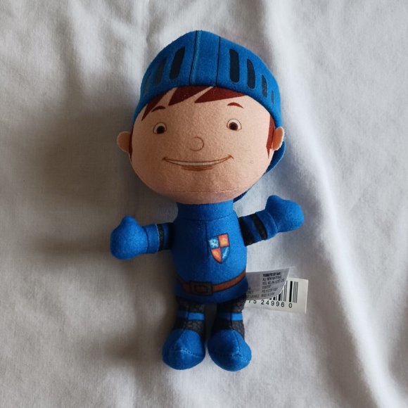 Fisher Price Mike the Knight plush 7" Blue Armour red Feather Figure - Picture 1 of 5
